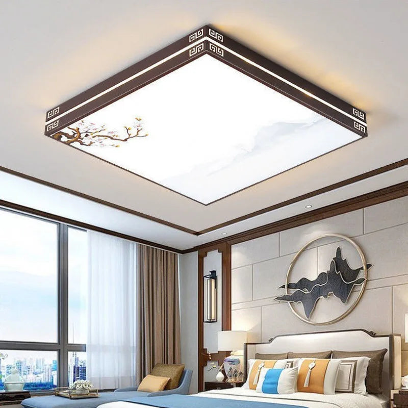 Modern LED rectangular chandelier for interior lighting