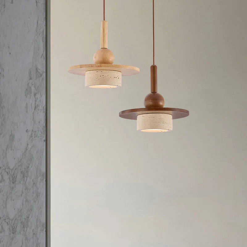 Wabi-sabi stone chandelier for vintage indoor and outdoor decoration