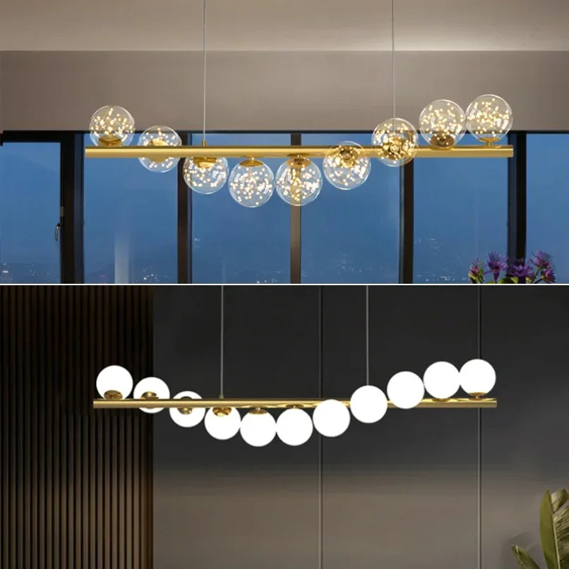 Elegant Modern Transparent Glass Pendant Light