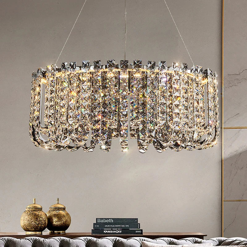 Modern crystal chandelier for an elegant and refined interior