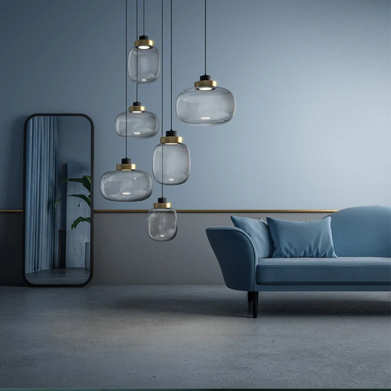 Modern Style Glass Chandelier