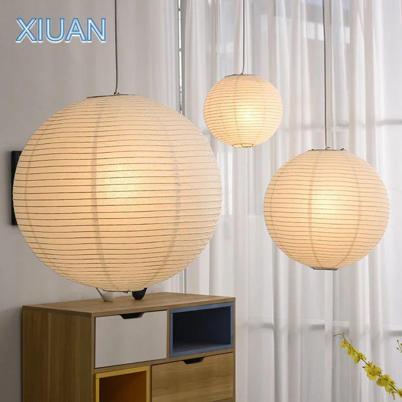 Vintage LED paper chandelier for indoor lighting