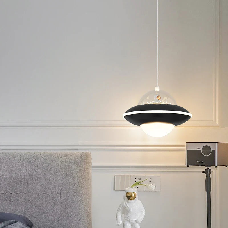 Modern Nordic Cartoon UFO Chandelier for Boys
