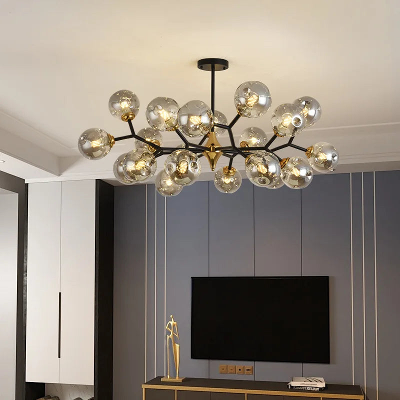 Nordic LED glass pendant light for interior decoration