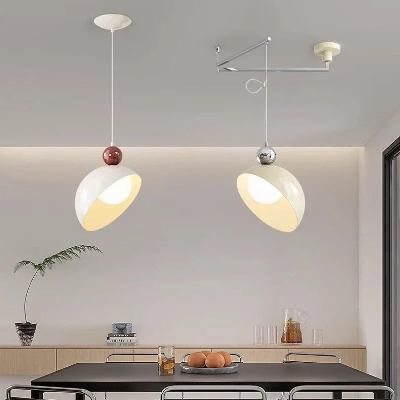Modern elegant swing arm pendant