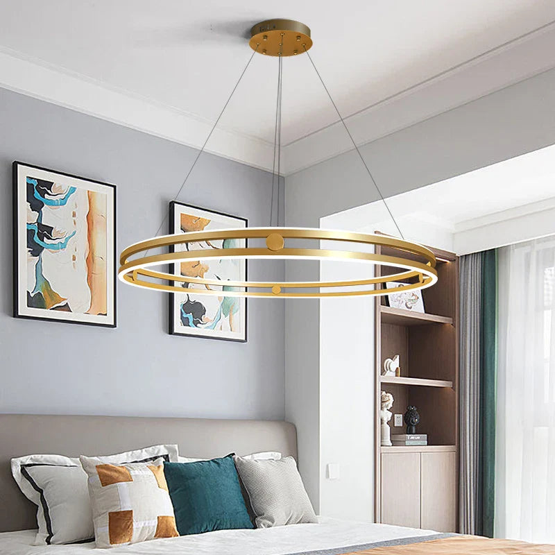 Modern Circular Chandelier for Creative and Minimalist Interior Decor