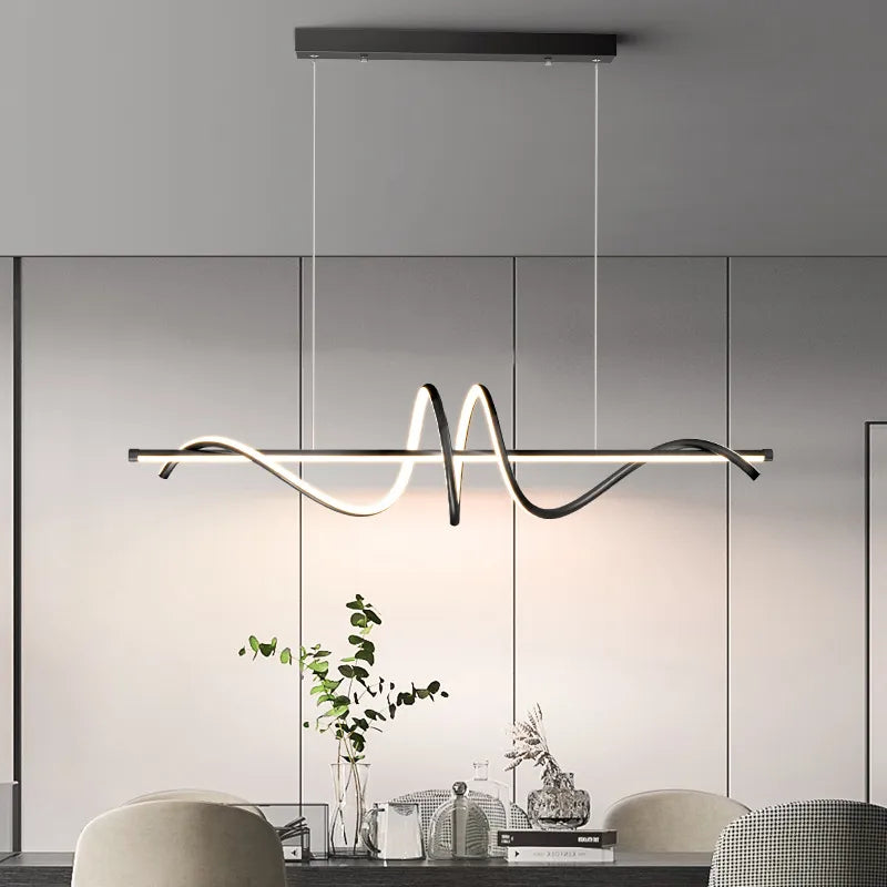 Modern design gold LED pendant light