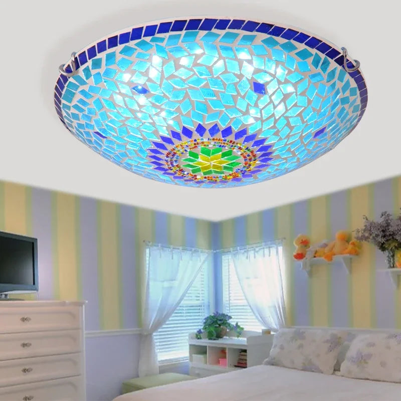 Chic contemporary glass chandelier