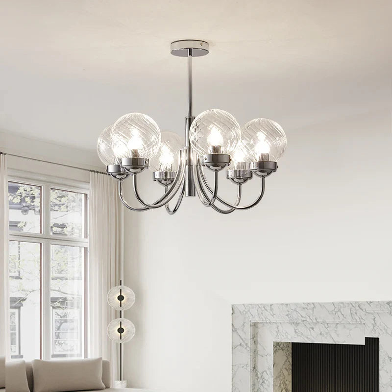 Medieval-style art glass chandelier for interior decoration