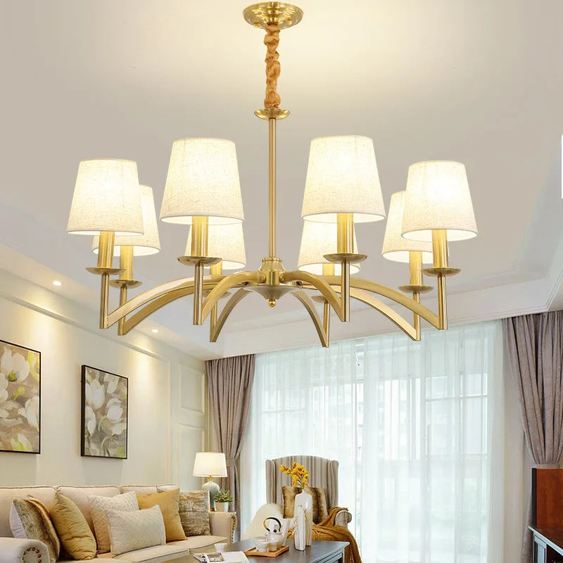 Elegant Contemporary American Retro Chandelier