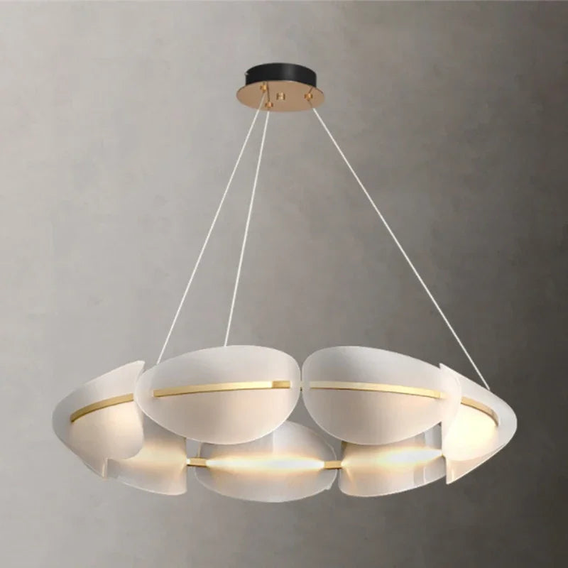 Creative Nordic Acrylic Leaf Chandelier