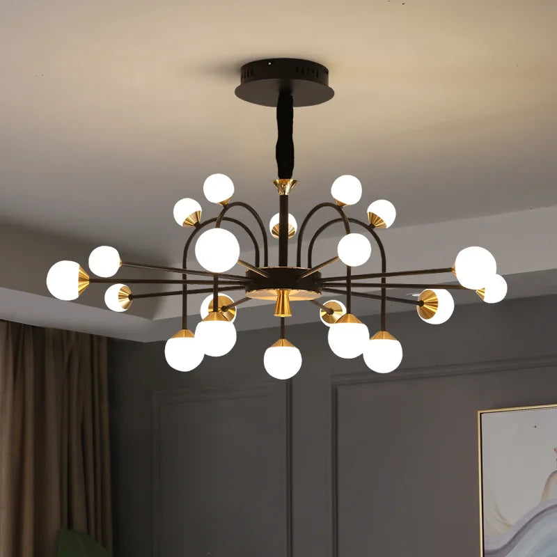 Modern creative Nordic design luxury glass ball chandelier