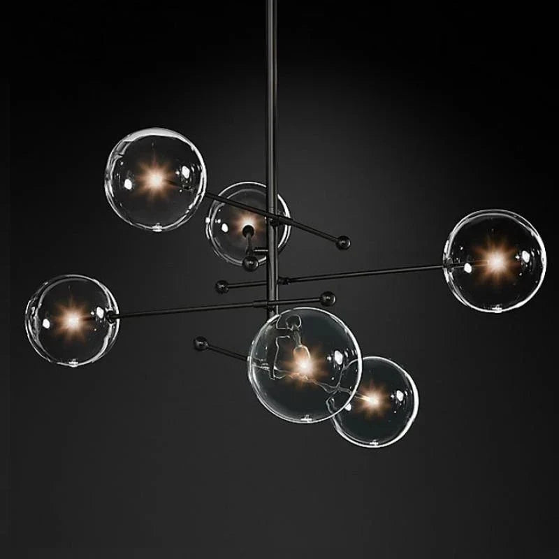 Nordic Glass LED Chandelier for Hanging Lighting Home Decoration