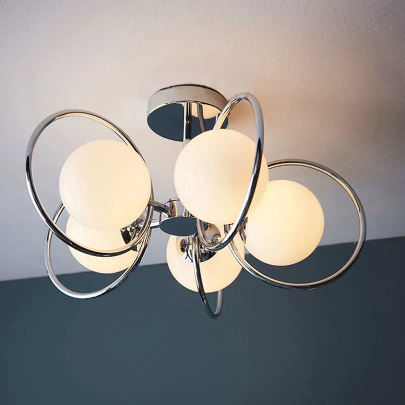 Modern glass chandelier for an elegant designer interior