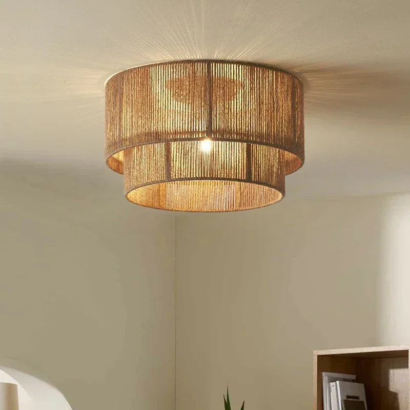 Elegant rustic handmade retro chandelier