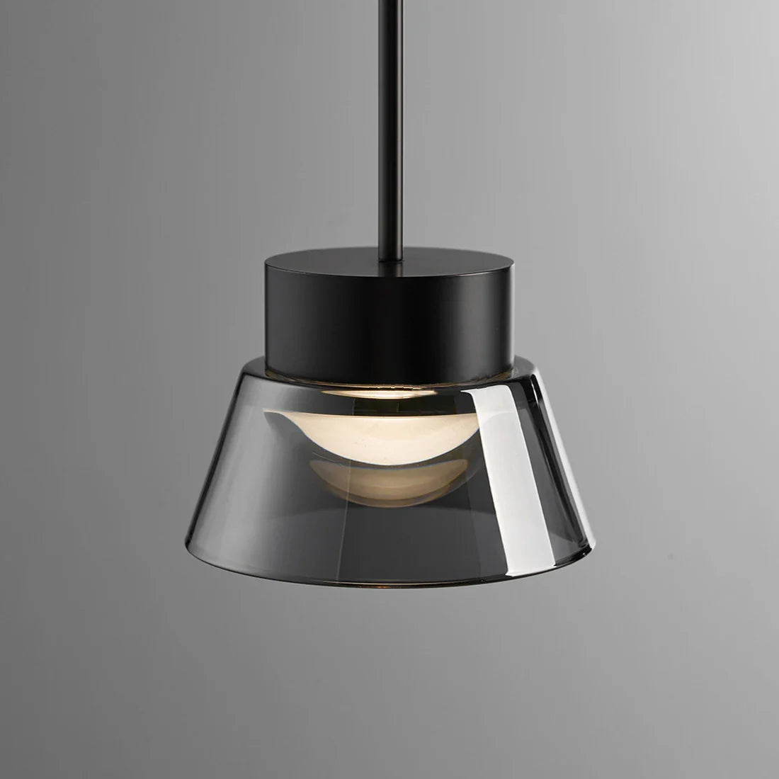 minimalist Nordic design glass chandelier with LED pendant light