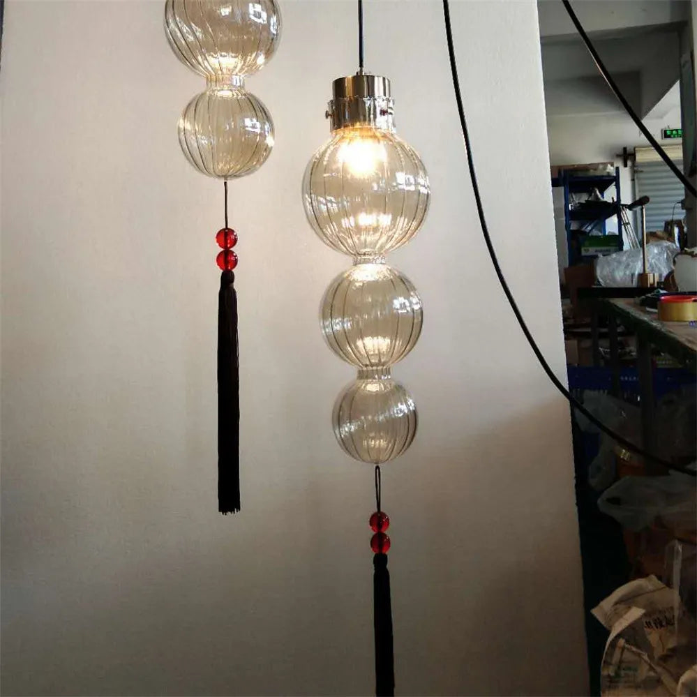 Modern Chinese design glass chandelier