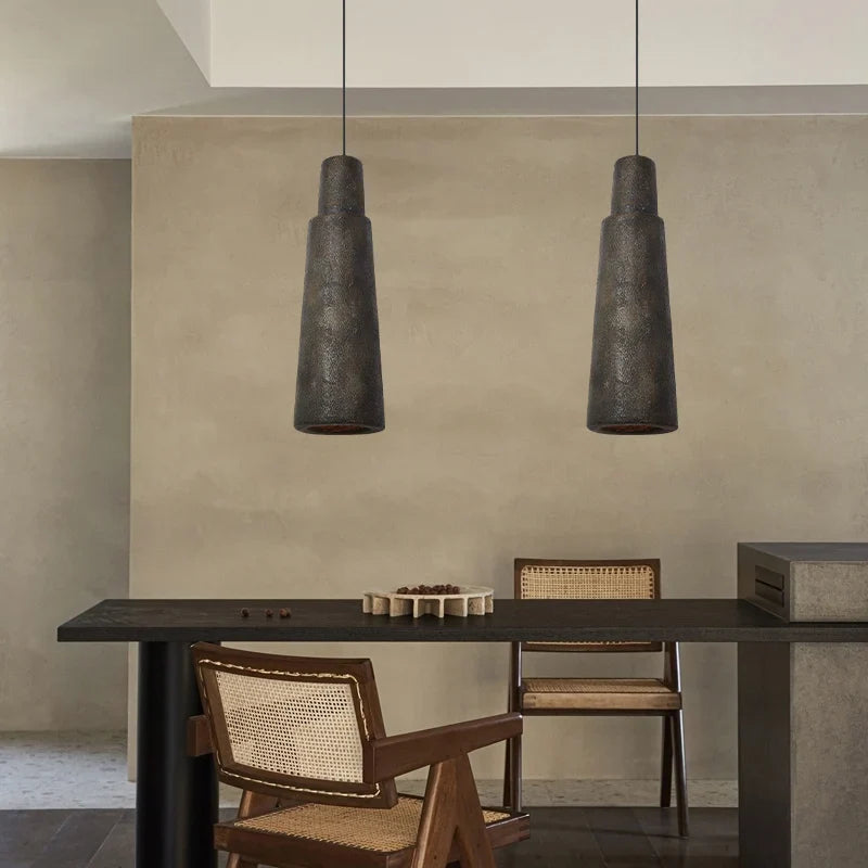 Nordic Wabi-Sabi LED Chandelier for Restaurants and Bars