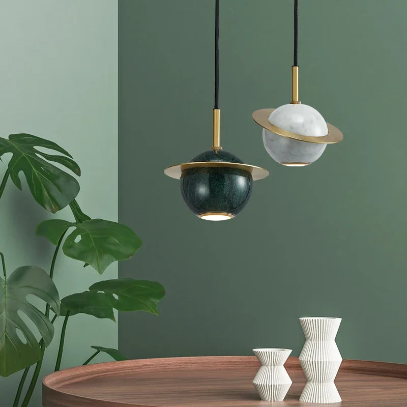 Modern marble chandelier for elegant interior Nordic design