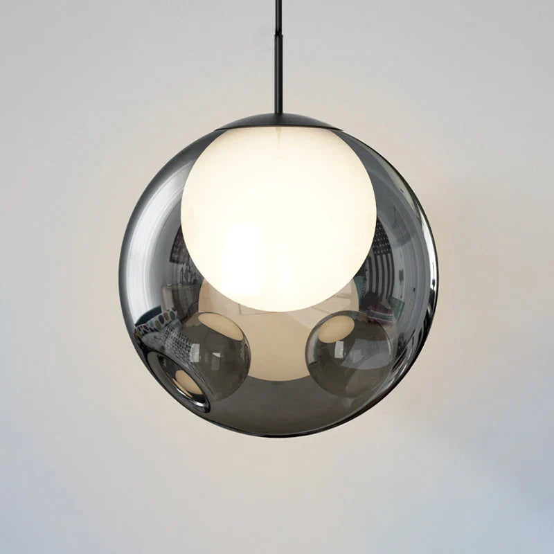 Nordic glass chandelier simple indoor pendant light