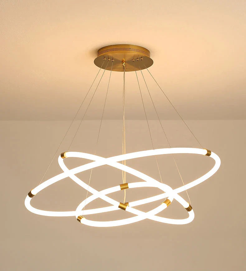 Elegant contemporary pendant chandelier