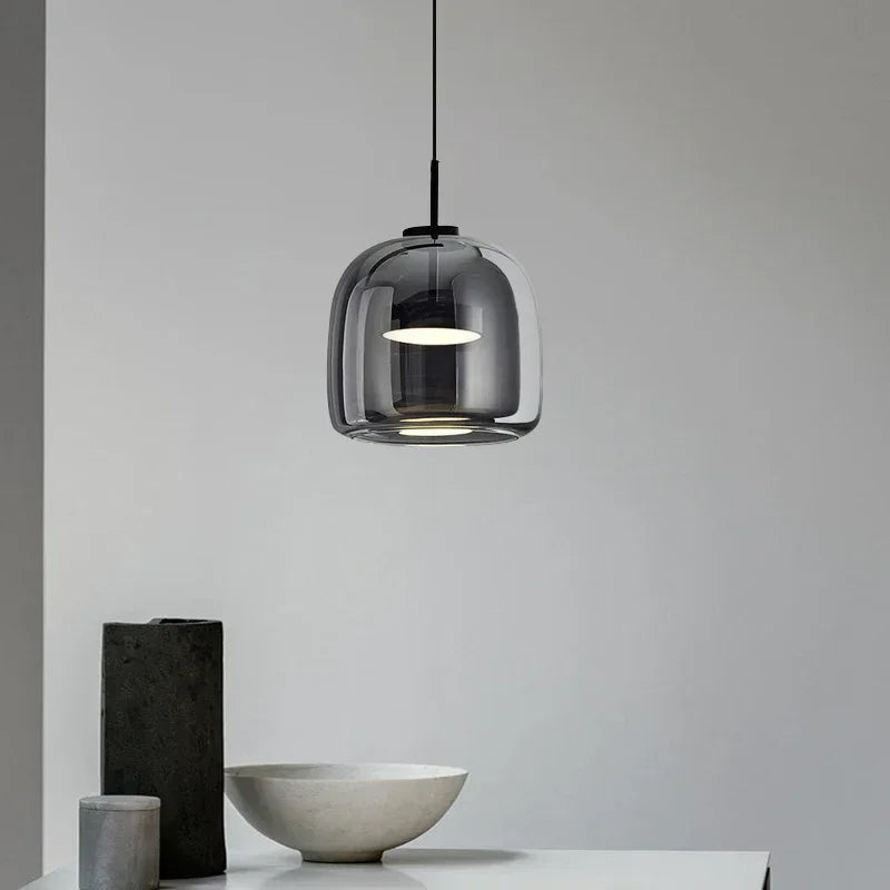 Luxury Modern Glass LED Chandelier for Simple Home