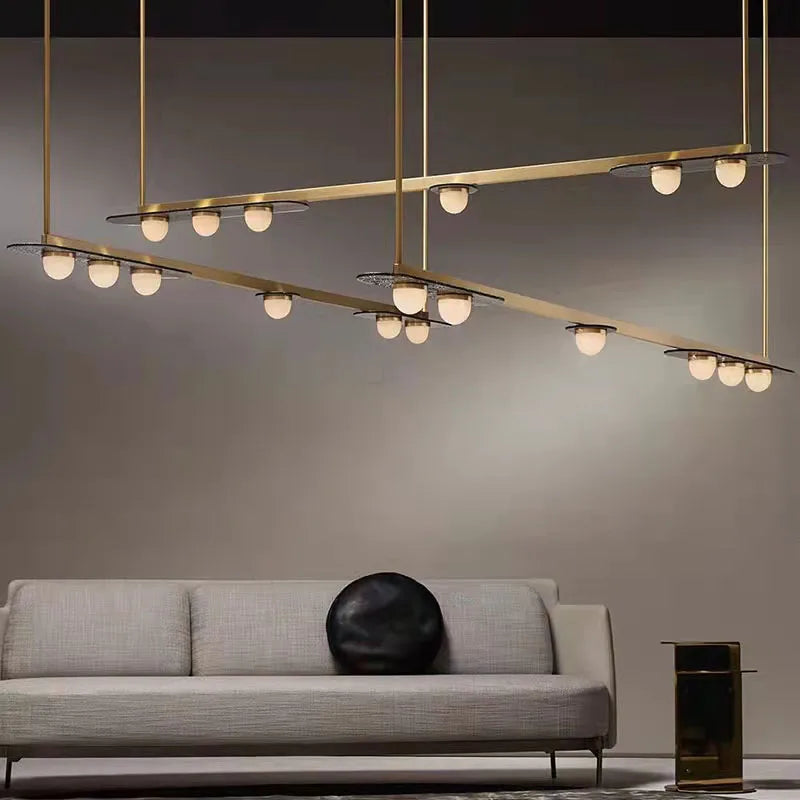 Vintage Glass LED Pendant Chandelier