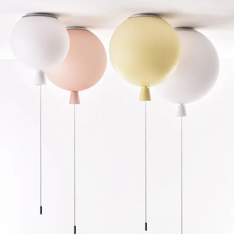 Nordic Balloon-Shaped LED Ceiling Light, Decorative, Ideal for Children