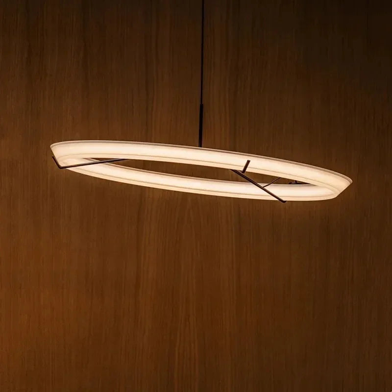 Modern Nordic bright transparent chandelier