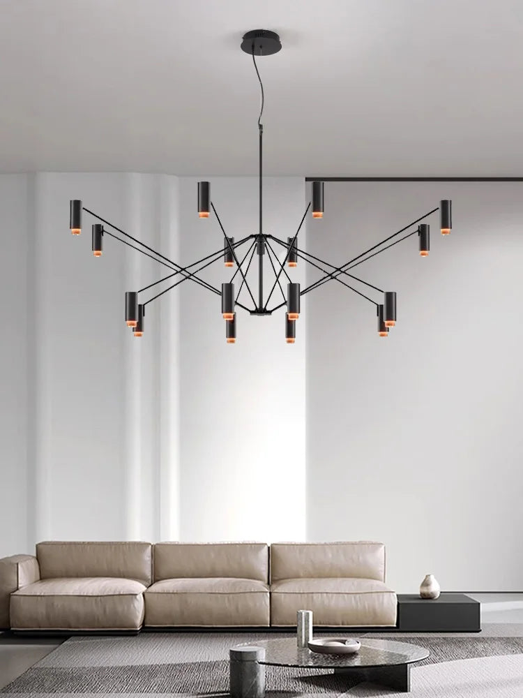 Modern designer chandelier for elegant interior lighting