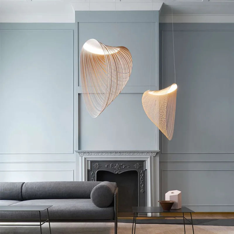 Modern Nordic design wooden pendant light
