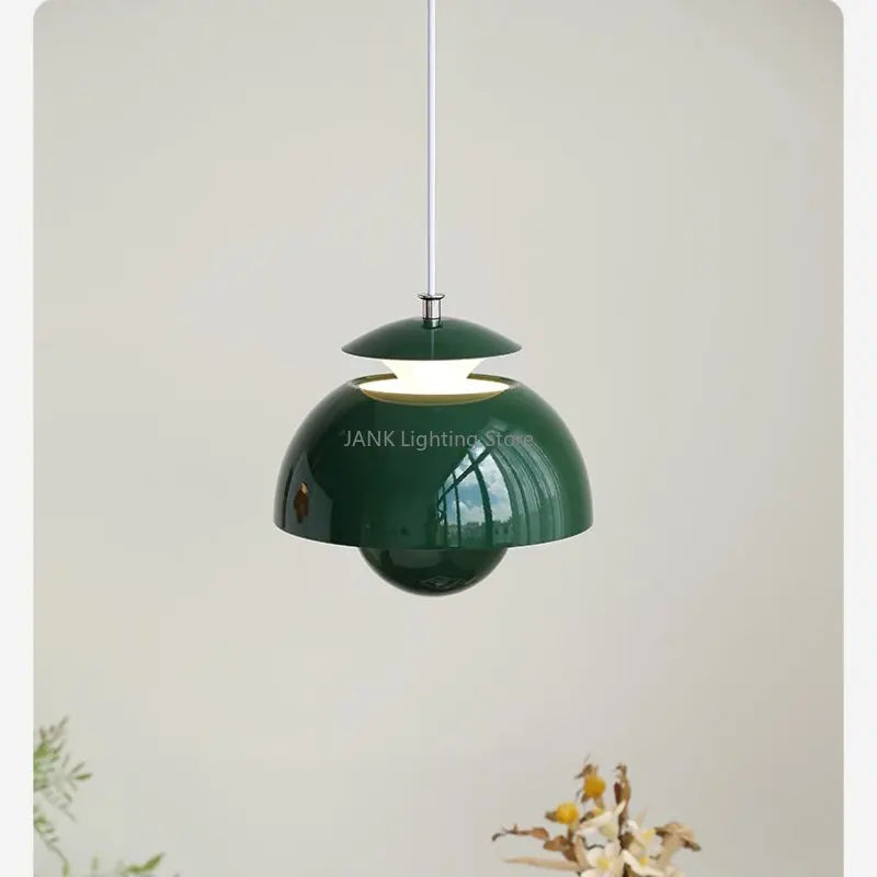 Danish Design Flower Bud Modern Simple Pendant Light Restaurant Children's Room Bedside Nordic Chandelier Home LED Lamps