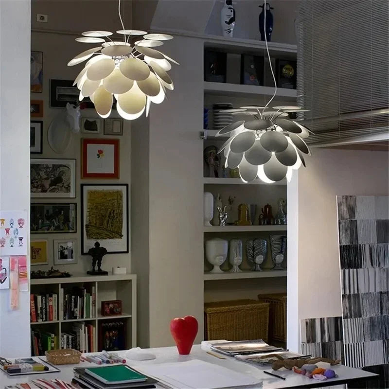 Modern pinecone-shaped glass chandelier for interior decoration