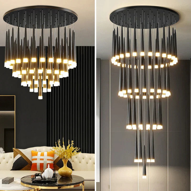 Modern LED pendant chandelier for contemporary interior