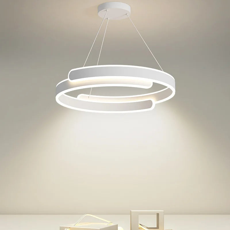 Modern Black White Elegant Chandelier