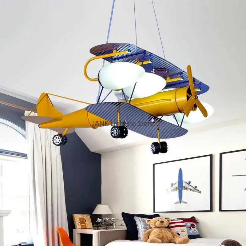 airplane LED chandelier for children eye protection environmental decoration