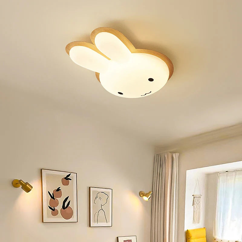 Modern bunny chandelier for a child's bedroom