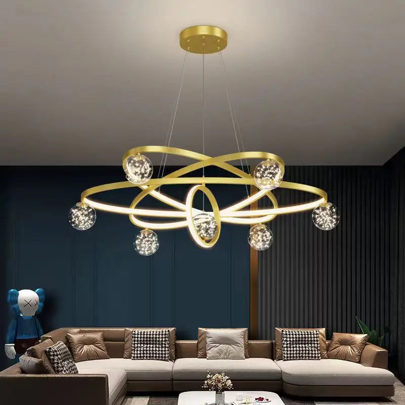 Nordic minimalist star chandelier for modern decor