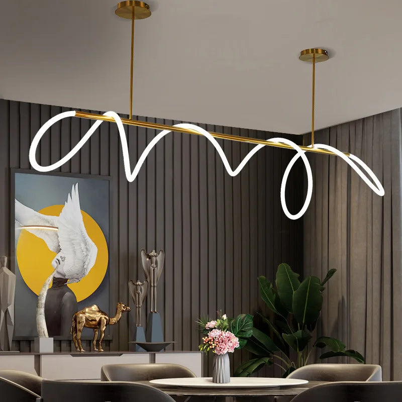 Elegant minimalist contemporary pendant light