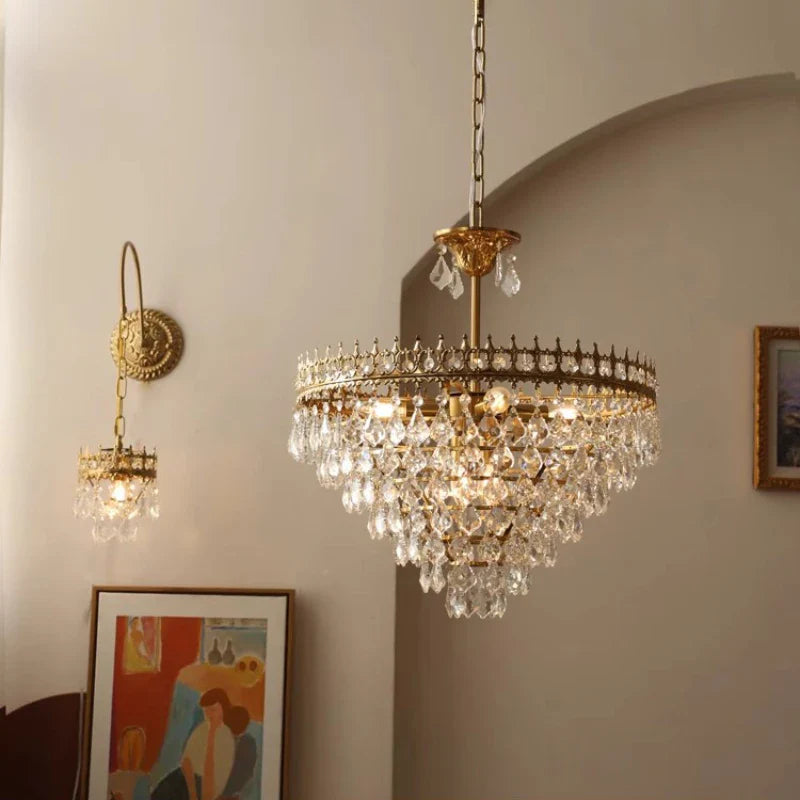 Retro Crystal Chandelier for Elegant Home Decor