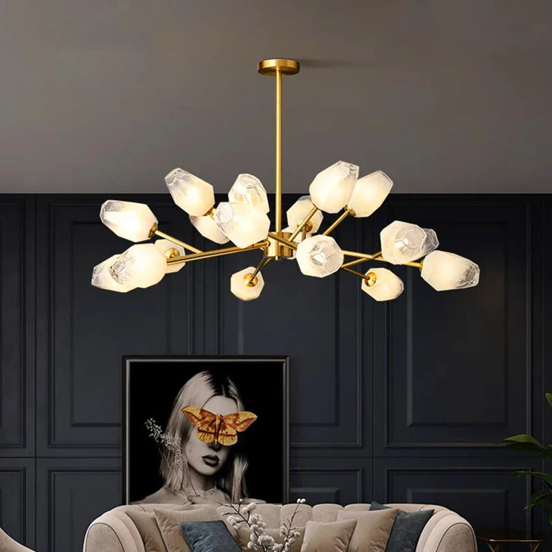 Nordic pendant light for interior lighting with chandelier