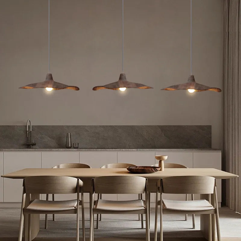 Vintage Wabi Sabi E27 Pendant LED Lights Restaurant Bar Coffee Loft Chandelier Dining Room Home Decor Bedroom Bedside Lamp