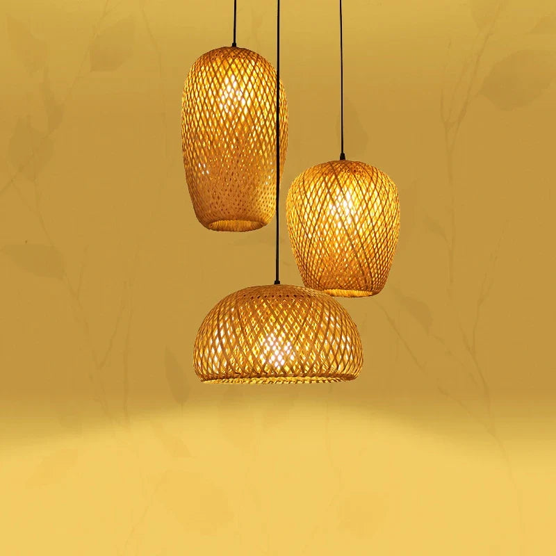Vintage Bamboo Pendant Light
