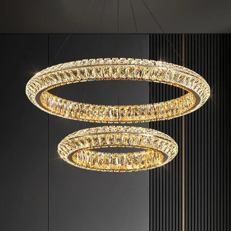 luxury crystal LED chandelier for hotels and bars
