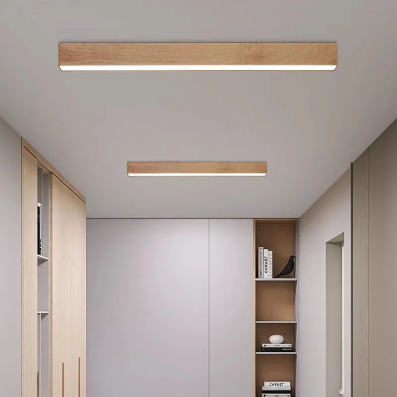 Elegant Scandinavian Wooden LED Pendant Light