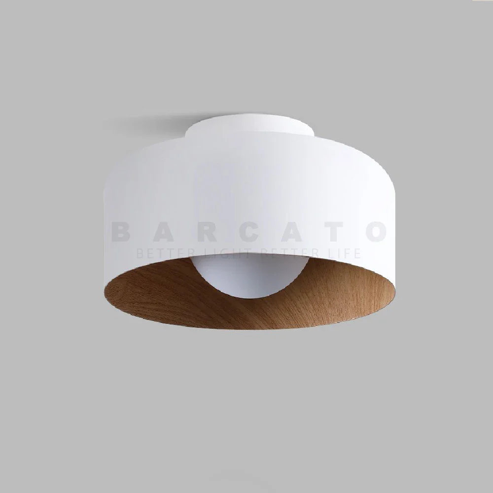 Nordic Round Wood LED Ceiling Light