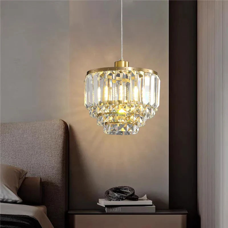 designer copper crystal chandelier for modern decoration