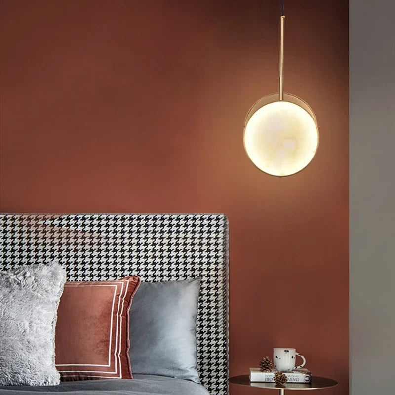 Elegant contemporary marble chandelier