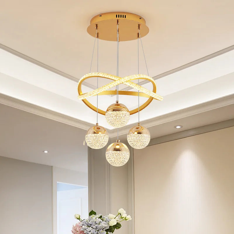 Dazzling Circular Contemporary Chandelier