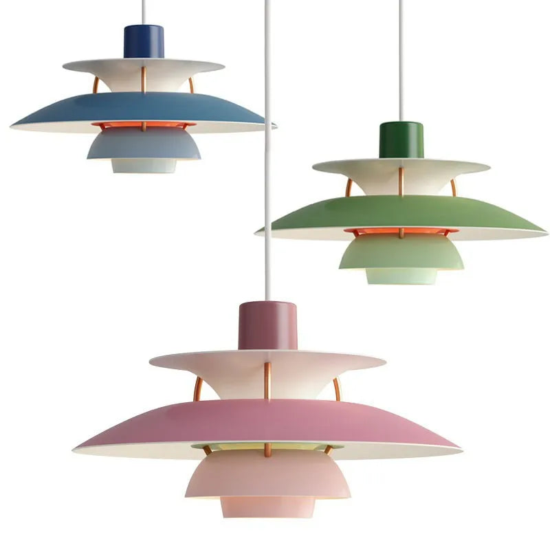 Elegant luminous contemporary suspended chandelier